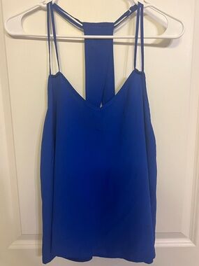 Love Riche Royal Blue Double-Strap V-Neck Camisole